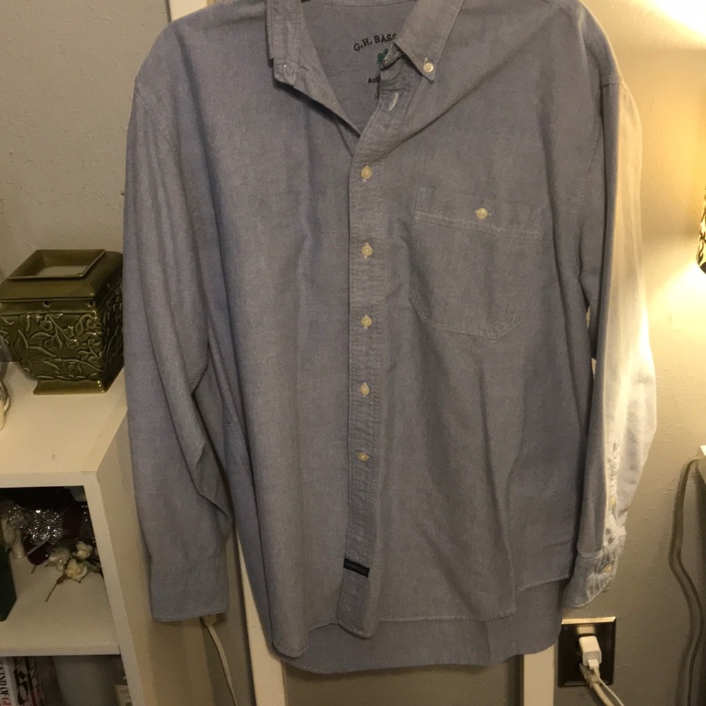 Blue button down